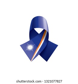 Marshall Islands flag, vector illustration on a white background