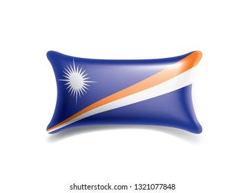 Marshall Islands flag, vector illustration on a white background