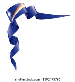 Marshall Islands flag, vector illustration on a white background