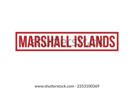 Marshall Islands Rubber Stamp Seal Vector