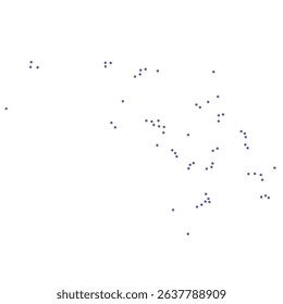 Marshall map dotted pattern design purple circle