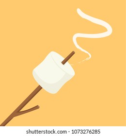 Marshmallow cartoon vector. free space for text. wallpaper. background.