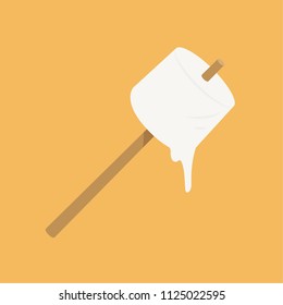 marshmallow cartoon vector. free space for text. wallpaper. background.