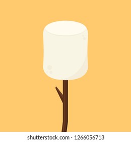 marshmallow cartoon vector. free space for text. symbol. logo design.