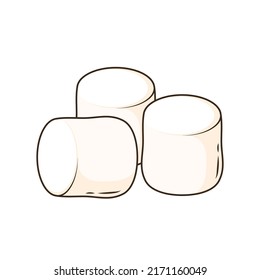 Marshmallow Cartoon Vector Marshmallow Logo Design Stock Vector ...