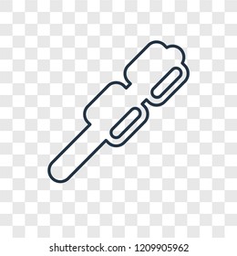 Marshmallow concept vector linear icon isolated on transparent background, Marshmallow concept transparency concept in outline style