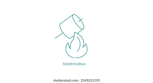 Marshmallow Sabor Vape Ícone Design Gráfico