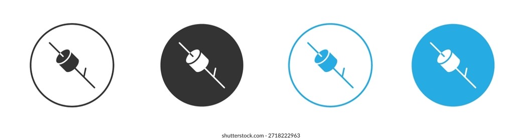 Marshmallow icon for app and web design. Simple element illustration.