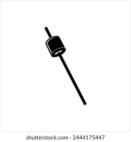 Marshmallow Icon, Confectionery Icon Vector Art Illustration