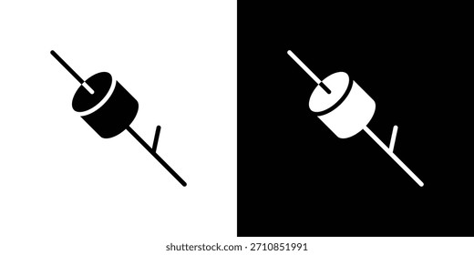 Ícone Marshmallow projeto coleção de vetores. ícones planos.