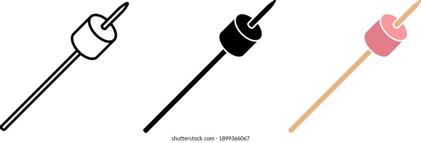 marshmallow icon, logo vector illustration