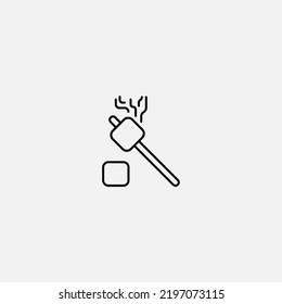 Marshmallow icon sign vector,Symbol, logo illustration for web and mobile