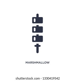 marshmallow icon. Simple element illustration from camping concept. marshmallow editable symbol design on white background. Can be use for web and mobile.