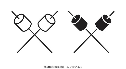 Ícone de Marshmallow em tendência plana simples design gráfico moderno elemento de logotipo abstrato