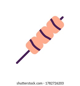 marshmallow icon vector illustration flat style. food icon set.