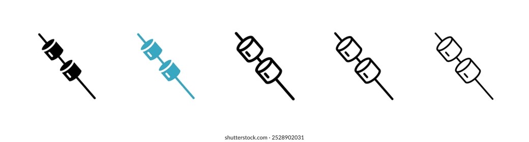 Marshmallow icon vector illustration set