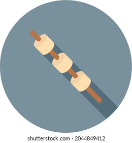 Imagen vectorial de icono de malvavisco. También se puede usar para Fitness físico. Adecuado para aplicaciones móviles, aplicaciones web y medios impresos.