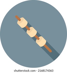 Marshmallow icon vector image. Can also be used for Food, Drinks and Confectionery. Suitable for mobile apps, web apps and print media.