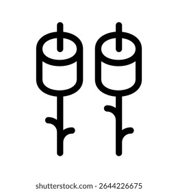 Ilustração de design de símbolo de vetor de ícone Marshmallow
