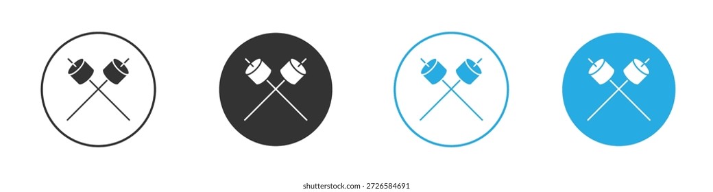 Iconos del malvavisco, para el concepto móvil y el Diseño web. Ilustración vectorial. EPS10