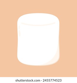 Marshmallow isolierte Vektorgrafik. Marshmallow Cartoon.
