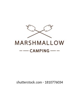 Marshmallow logo design. Marshmallow symbol vector.