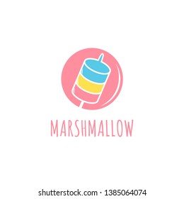 Marshmallow Logo Vector Design Template