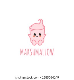 Marshmallow Logo Vector Design Template