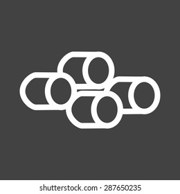 Marshmallow, marshmallows, food, candy icon vector image. Can also be used for eatables, food and drinks. Suitable for use on web apps, mobile apps and print media