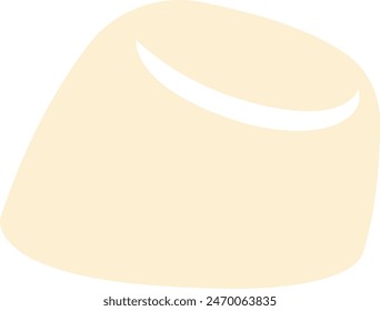 Marshmallow Melted Icon Vector Illustration