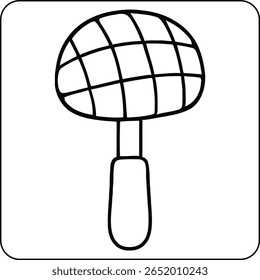 Marshmallow auf einer Stick-Malvorlage
