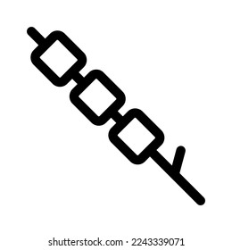 marshmallow outline style icon illustration