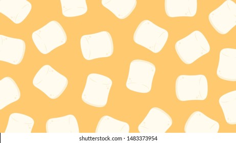 marshmallow pattern wallpaper. background. marshmallow vector.