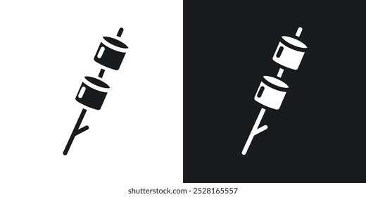 Marshmallow solid vector icon pack