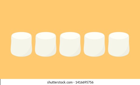 marshmallow stick. wallpaper. free space for text. background. copy space. marshmallow vector.