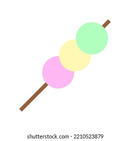 palos de malvavisco. Fondo de cocina. Ilustración vectorial. Imagen de archivo. 