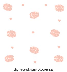 marshmallow sweets pattern. vector illustration