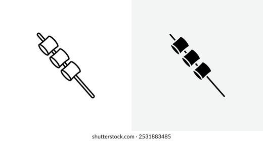 Conjunto de iconos de vector de malvavisco. Ilustrador de Vector de stock. EPS 10
