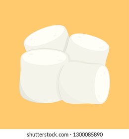 Marshmallow vector. free space for text. wallpaper. copy space.
