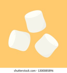 Marshmallow vector. free space for text. wallpaper. copy space.