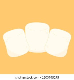 Marshmallow vector. free space for text. wallpaper. copy space.
