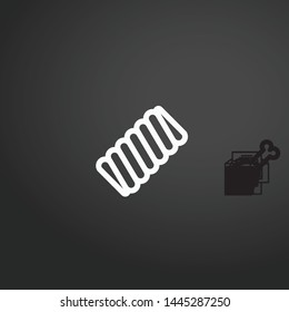 Marshmallow vector icon. Marshmallow concept stroke symbol design. Thin graphic elements vector illustration, outline pattern for your web site design, logo, UI. EPS 10.