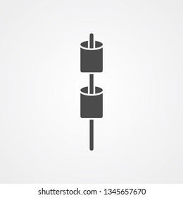 Marshmallow vector icon sign symbol