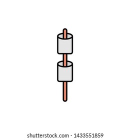 Marshmallow vector icon sign symbol