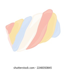 marshmallow vector illustration. Sugar meringue. Meringues. Sweet dessert. Isolated on a white background.