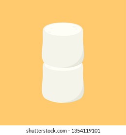 marshmallow vector. marshmallow stack. wallpaper. free space for text. symbol. logo design.