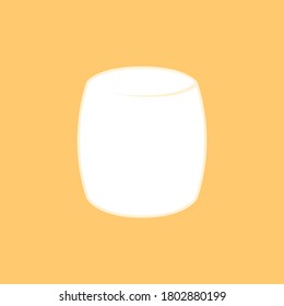 Marshmallow vector. wallpaper. free space for text. background.