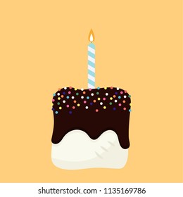 Marshmallows cartoon vector. Happy birthday. wallpaper. background. label. Chocolate. candle vector. 
