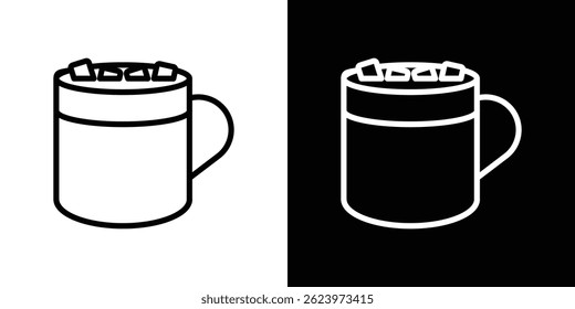 Marshmallows Mug icon vector, illustration logo template in trendy style