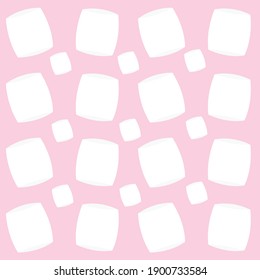 Marshmellow Pattern With Pink Background